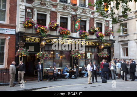 Sherlock Holmes Pub, Northumberland Street, London, England Stockfoto