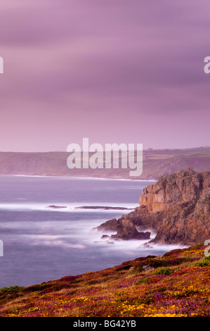 Großbritannien, England, Cornwall, Lands End Blick nach Norden in Richtung Sennen Cove Stockfoto