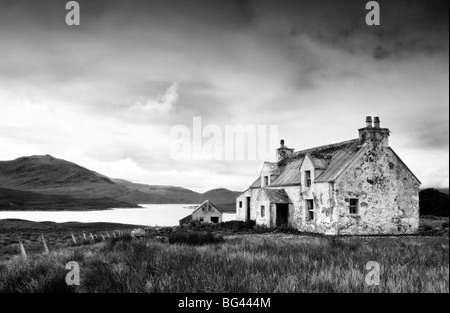 Verlassenen Bauernhof in der Nähe von Arivruach, Isle of Lewis, Hebriden, Schottland, UK Stockfoto