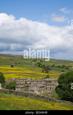 England, Yorkshire, Yorkshire Dales, Swaledale, Thwaite Dorf Stockfoto
