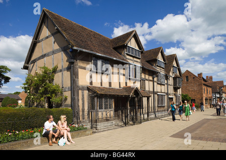 England, Warwickshire, Stratford-upon-Avon, Shakespeares Geburtsstadt Stockfoto