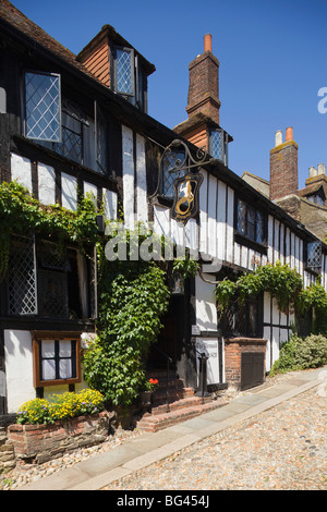 England, East Sussex, Roggen, Mermaid Street, Mermaid Inn Stockfoto