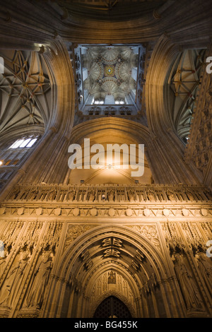 England, Kent, Canterbury, Innenraum der Kathedrale von Canterbury Stockfoto