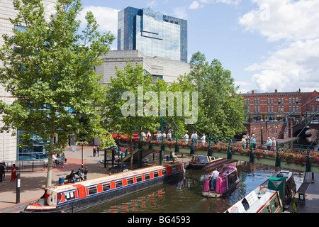 England, Birmingham, Worcester und Birmingham Kanal Stockfoto