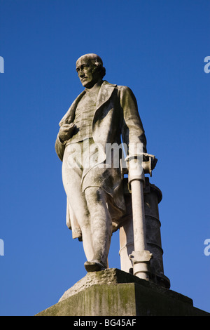 England, Birmingham, Chamberlain Quadrat, Statue von James Watt Stockfoto