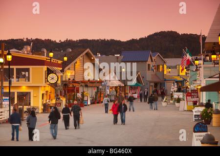 USA, California, Monterey, alte Fishermans Wharf Stockfoto