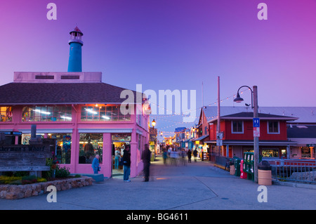 USA, California, Monterey, alte Fishermans Wharf Stockfoto