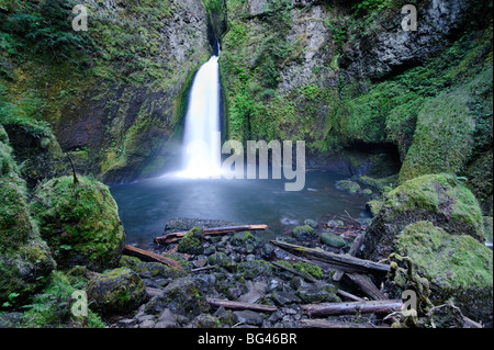 USA, Oregon, Columbia River Gorge, Waclella Wasserfälle Stockfoto