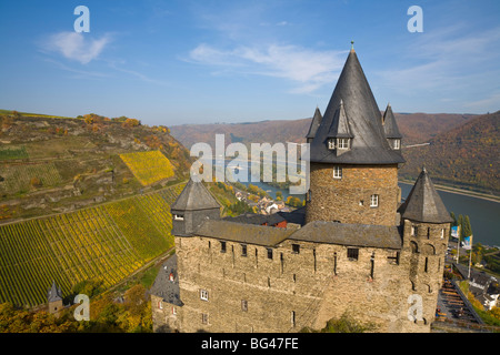 Burg Stahleck, Bacharach, Rhein, Deutschland Stockfoto