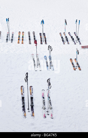 Courchevel 1850 Skigebiet in Trois Vallées, Les Trois Vallees, Savoie, Alpen, Frankreich Stockfoto