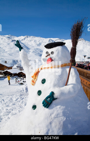 Les Menuires Skigebiet (1800m) in der Trois Vallées, Les Trois Vallees, Savoie, Alpen, Frankreich Stockfoto