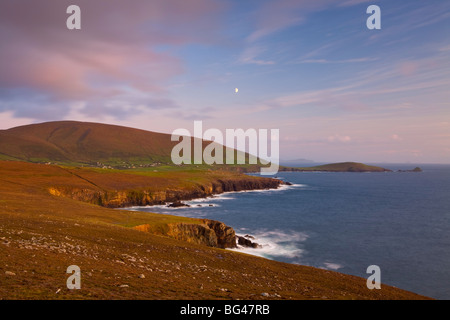 Blick Richtung Clougher Kopf von Dunmore Head, Halbinsel Dingle, County Kerry, Munster, Irland Stockfoto