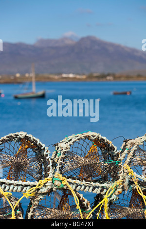 Roundstone Hafen, Connemara, Co. Galway, Irland Stockfoto