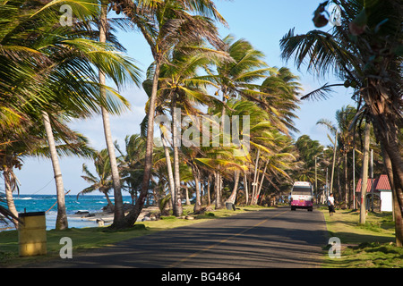 Nicaragua, Corn Islands, Big Corn Island, Ortsbus Stockfoto