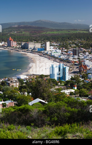 Uruguay, Piriapolis, Kurort vom Cerro San Antonio Hill, morgen Stockfoto