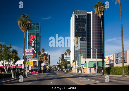 USA, California, Los Angeles, Hollywood, Sunset Boulevard an der Gower Street Stockfoto