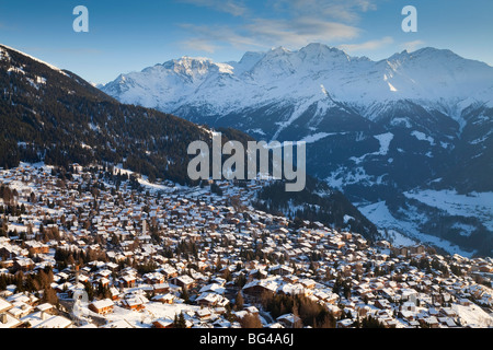 Verbier, Wallis, Quatre Vallées Region, Berner Alpen, Schweiz Stockfoto