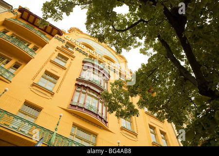 Grand Hotel Europa, Wenzelsplatz, Prag, Tschechische Republik Stockfoto