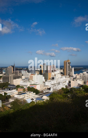 Mauritius, Port Louis, Blick vom Fort Adelaide, morgen Stockfoto