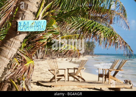 Nicaragua, Corn Islands, Little Corn Island, Playa del Pablo Stockfoto