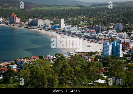 Uruguay, Piriapolis, Kurort vom Cerro San Antonio Hill, morgen Stockfoto