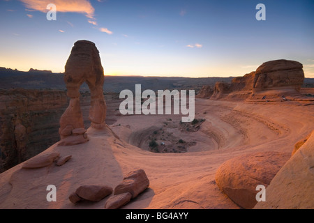 USA, Utah, Arches-Nationalpark, Delicate Arch Stockfoto