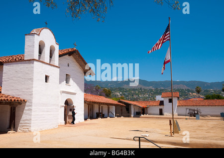 USA, California, Santa Barbara, El Presidio de Santa Barbara, Presidio Kapelle Stockfoto