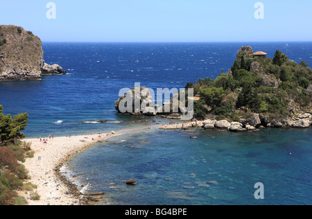 Strand, Isola Bella, Taormina, Sizilien, Italien, Mittelmeer, Europa Stockfoto