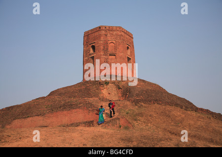 Chaukhandi Stupa, buddhistische Stupa, Sarnath, in der Nähe von Varanasi, Uttar Pradesh, Indien, Asien Stockfoto