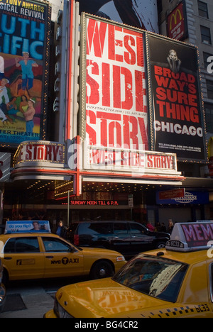 Die Wiederbelebung der West Side Story ein Palast-Theater am Times Square auf Sonntag, 29. November 2009. (© Richard B. Levine) Stockfoto