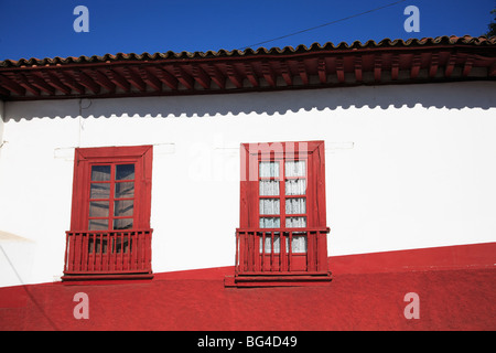 Koloniale Architektur, Patzcuaro, Bundesstaat Michoacan, Mexiko, Nordamerika &#10; Stockfoto