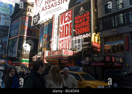 Die Wiederbelebung der West Side Story ein Palast-Theater am Times Square auf Sonntag, 29. November 2009. (© Richard B. Levine) Stockfoto