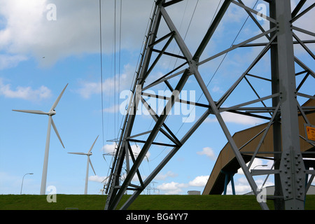 Nukleare Powerstation in Borssele, Niederlande Stockfoto