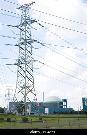 Nukleare Powerstation in Borssele, Niederlande Stockfoto