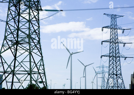 Nukleare Powerstation in Borssele, Niederlande Stockfoto