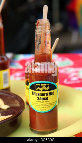 Mexikanische Chili und anderen Kräutern in Jubilee Lebensmittel-Markt, Borough, London Stockfoto