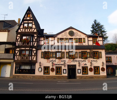 Schönes altes Hotel in Kleinstadt Altenahr Deutschland Stockfoto