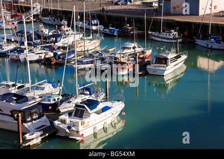 Die Marina im Hafen von Ramsgate Royal von oben, Kent, UK Stockfoto