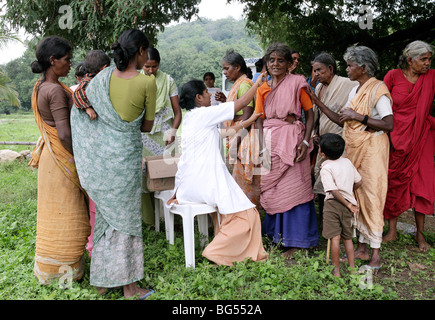 Indien: Health Service der katholischen Schwestern in einem Dorf in Tamil Nadu Zustand Stockfoto