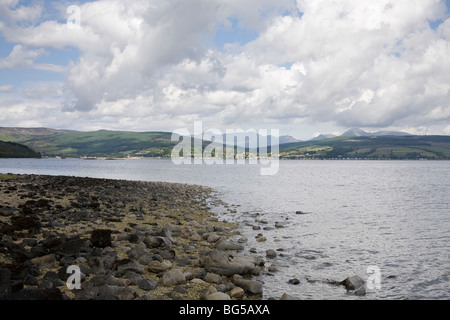 Lamlash aus Kingscross Punkt, der Isle of Arran, Schottland, Juni 2009 Stockfoto