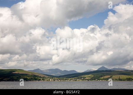 Lamlash aus Kingscross Punkt, der Isle of Arran, Schottland, Juni 2009 Stockfoto