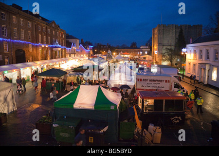 Christmas Fayre in Bury St Edmunds 29. November 2009 Stockfoto