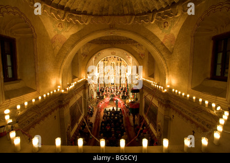 Weihnachten-Chor bei San Xavier Mission Tucson Stockfoto