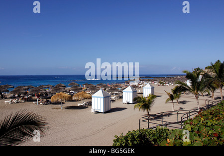 NOSTALGISCHE CASA DEL DUQUE AN DER COSTA ADEJE. TENERIFFA. KANARISCHE INSELN. 2009. Stockfoto