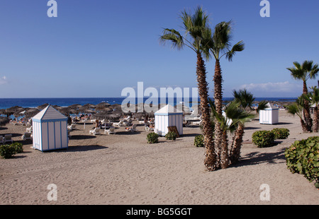 NOSTALGISCHE CASA DEL DUQUE AN DER COSTA ADEJE. TENERIFFA. KANARISCHE INSELN. 2009. Stockfoto