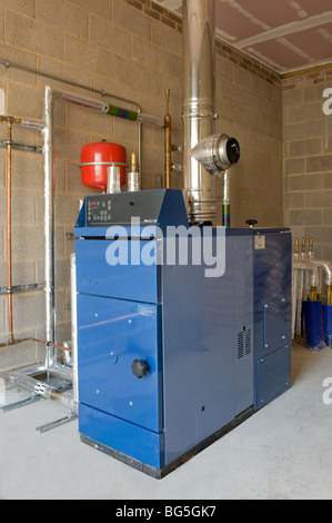 Baxi Multi-Heat Holzpellet inländischen Biomasse Heizkessel Stockfoto