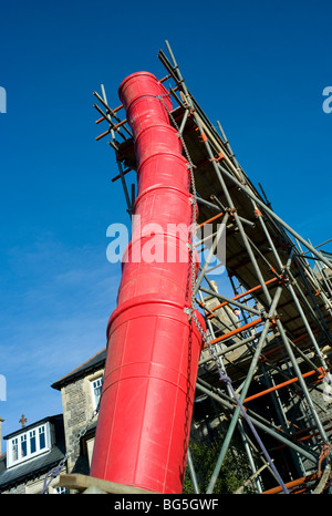 Builders Müll Rutsche Stockfoto