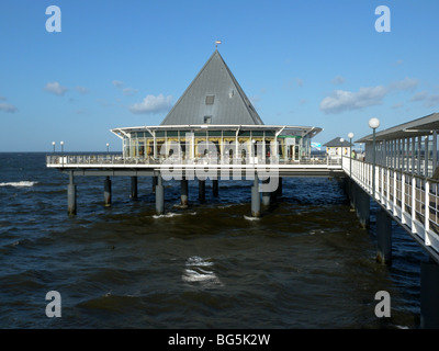 Seebrücke, Heringsdorf, Insel Usedom, Mecklenburg-Vorpommern, Deutschland | Pier, Heringsdorf, Insel Usedom, Mecklenburg-Vorp Stockfoto