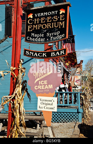 Ice Cream Shop, Weston, Vermont, USA Stockfoto