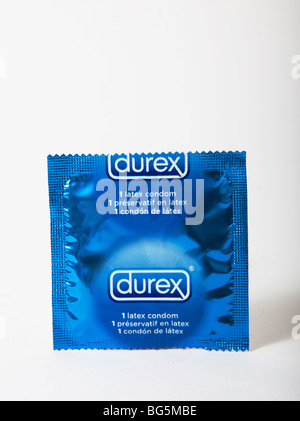 Durex Kondom Paket "besonders sicher" Kondome Stockfoto